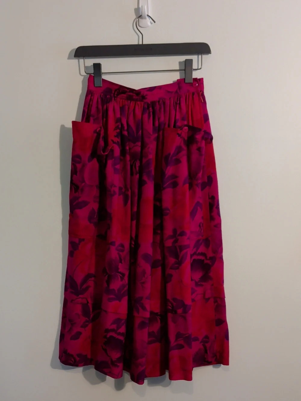 ESCADA vintage wool floral midi skirt - size xs / small - Picture 3 of 11